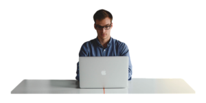 man on laptop